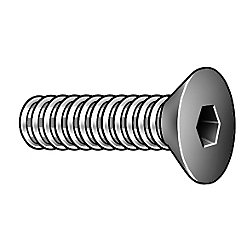 0-80X3/16  Flat Socket Cap Screw - Alloy Black