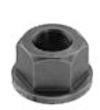 1/2-13  Serrated Flange Hex Lock Nuts Case Hardened HR15N 78/90 Black Oxide [250 pieces]