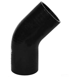 Silicone Elbow(45Âº)(Black) - 3" ID