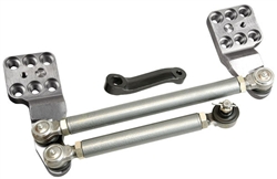 Toyota High Steer Kit - OEM Axle / Flat Pitman Arm / Left-Hand Drive / 6-Stud Steering Arms