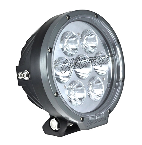 LIGHTFORCE 180mm (7") Round LED Driving Light 70W 5000K Combo (Spot+Flood) 12/24V (Each)
