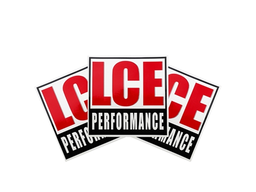 LCE Racing Decal 3" x 3" (3 Pack)