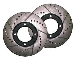 Celica (82-85) GT, ST, GT-S Front Cross Drilled and Slotted Rotors (Pair)