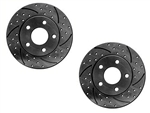 Cross Drilled Slotted Rotors  T100 (1994-1998) 2WD 2.7L 3RZ & 3.4L 5VZ