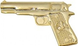 VIEW .45 Pistol Lapel Pin