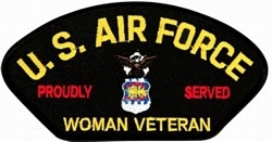 VIEW US Air Force Woman Veteran Patch