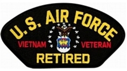 VIEW US Air Force Vietnam Veteran Retired Patch