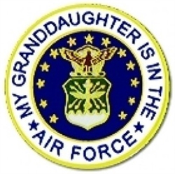 VIEW Granddaughter In USAF Lapel Pin