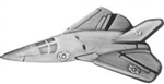 VIEW F-111 Aardvark Lapel Pin