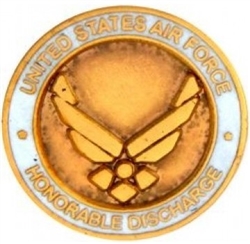 VIEW USAF Honorable Discharge Lapel Pin