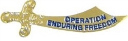VIEW OEF Sword Lapel Pin