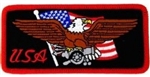 VIEW Eagle & Flag USA Patch