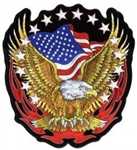 VIEW Eagle And US Flag Patch