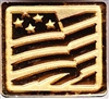 VIEW Gilded US Flag Pin