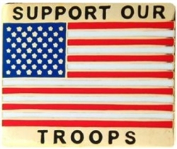 VIEW Support Our Troops Lapel Pin