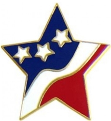 VIEW Star Flag Lapel Pin