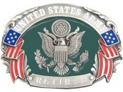 VIEW US Army Retired Belt Buckle
