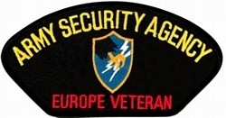VIEW Army Security Agency Europe Veteran Patch
