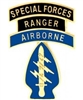 VIEW Airborne Ranger Special Forces Lapel Pin