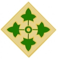 VIEW 4th Infantry Division Lapel Pin