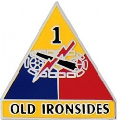 VIEW 1st Armored Division Lapel Pin
