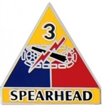 VIEW 3rd Armored Division Lapel Pin