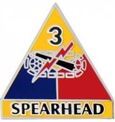 VIEW 3rd Armored Division Lapel Pin