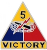 VIEW 5th Armored Division Lapel Pin