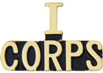 VIEW I CORPS Script Lapel Pin