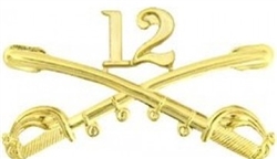 VIEW 12th Cav Rgt Lapel Pin