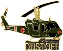 VIEW UH-1 DUST OFF Lapel Pin