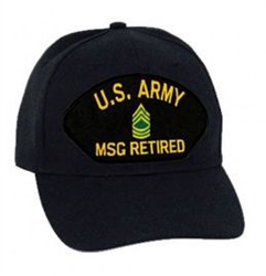 VIEW US Army MSG Retired Ball Cap