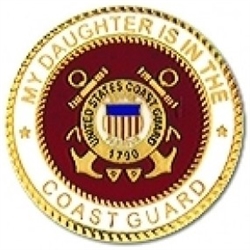 VIEW My Daughter Is In The Coast Guard Lapel Pin