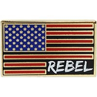 VIEW Rebel US Flag Lapel Pin