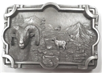 VIEW Big Horn Sheep Country Belt Buckle