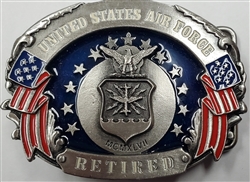 VIEW US Air Force Retired Belt Buckle