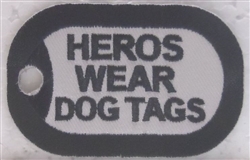 â–ªï¸Heros Wear Dog Tags Patch (2-1/2")