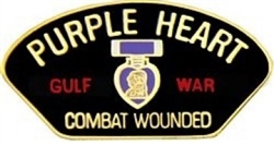 VIEW Gulf War Purple Heart Combat Wounded Lapel Pin