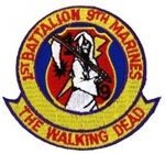 <!0>â–ªï¸9th Marine Regiment, 1st Battalion "The Walking Dead" Patch (3")