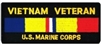 VIEW Vietnam Veteran US Marine Corps Patch