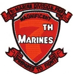 <!0>â–ªï¸1st Marine Division, 7th Marine Regiment FMF Patch (3")