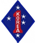 VIEW 1st Marine Division Korea Patch
