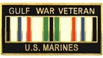 VIEW USMC Gulf War Veteran Lapel Pin