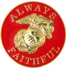 VIEW USMC Always Faithful Lapel Pin