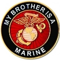VIEW My Brother Is A Marine Lapel Pin