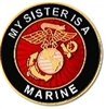VIEW My Sister Is A Marine Lapel Pin
