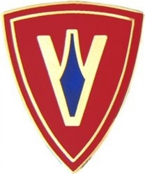 VIEW 5th Marine Division Lapel Pin