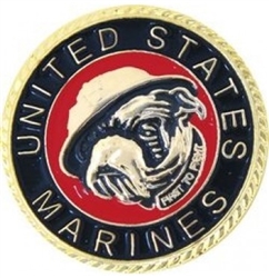 VIEW USMC Devil Dog Lapel Pin