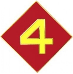 VIEW 4th Marine Division Lapel Pin