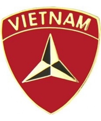 VIEW 3rd Marine Division Vietnam Lapel Pin